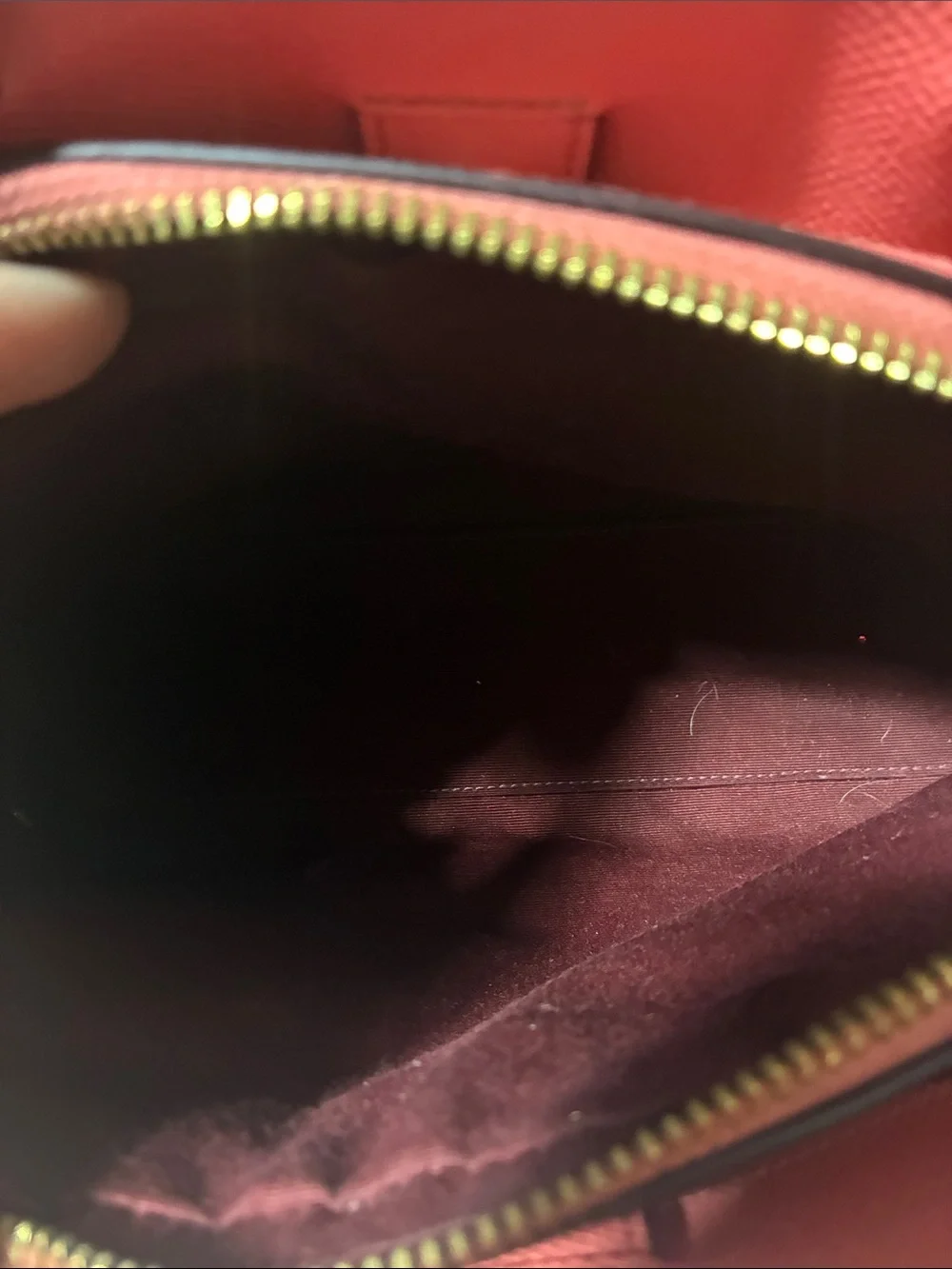 Coach Coral-pink Leather Satchel with Gold Hardware
